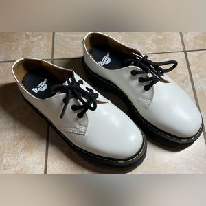 Dr Martens White 1461 BEX‎ SMOOTH LEATHER OXFORD SHOES Men 6 Women 7
